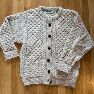 Women's vintage Irish Cream Cable Knit Sweater